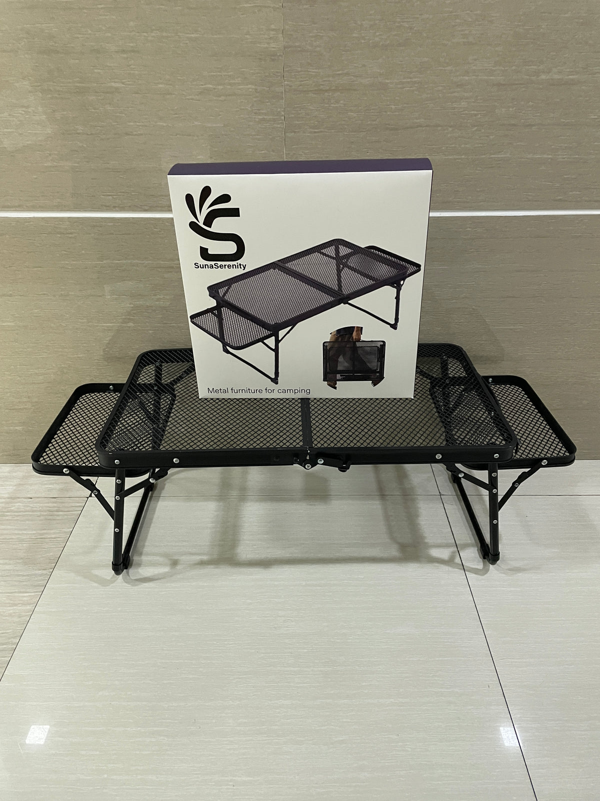 SunaSerenity Metal Folding CampingTable