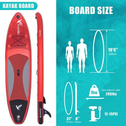 Freein 10'6 Inflatable Kayak SUP 2024