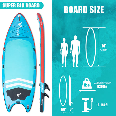 FREEIN 14' BIG SUP Multi-Person SUP