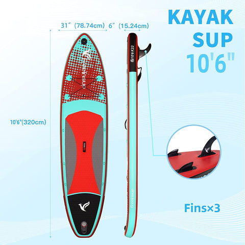 Freein 10'6 Inflatable Kayak SUP 2024