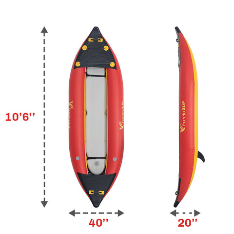 Freein 1 or 2 Person Inflatable Explore Kayak